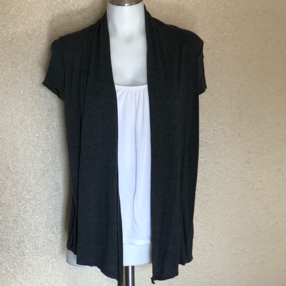 Cute White Shirt and Cardigan Set